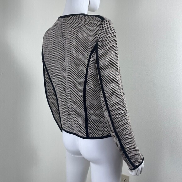 Etcetera Size 6 Cotton Crochet Open Knit Office Blazer Cardigan Contemporary - Picture 4 of 12